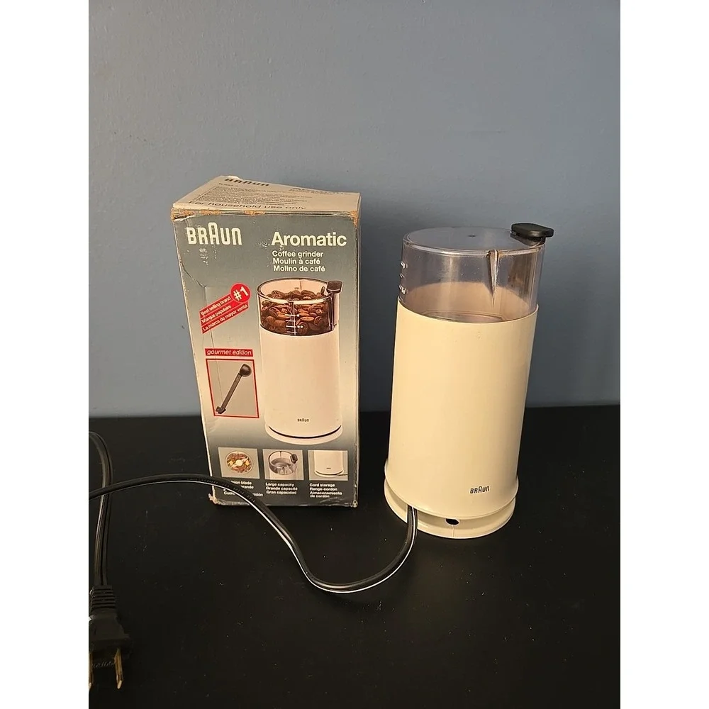 Vintage BRAUN Aromatic COFFEE SPICE Grinder‎ Gourmet Edition KSM4